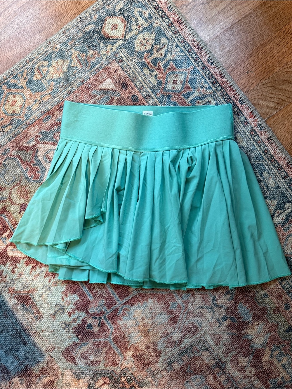 Yogalicious Mint Green Pleated Skater Workout Skort